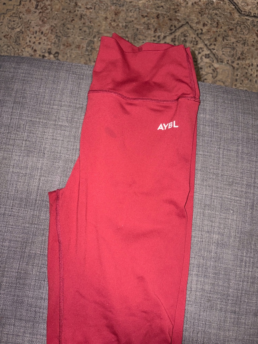 AYBL Deep Red High-Rise Active Leggings